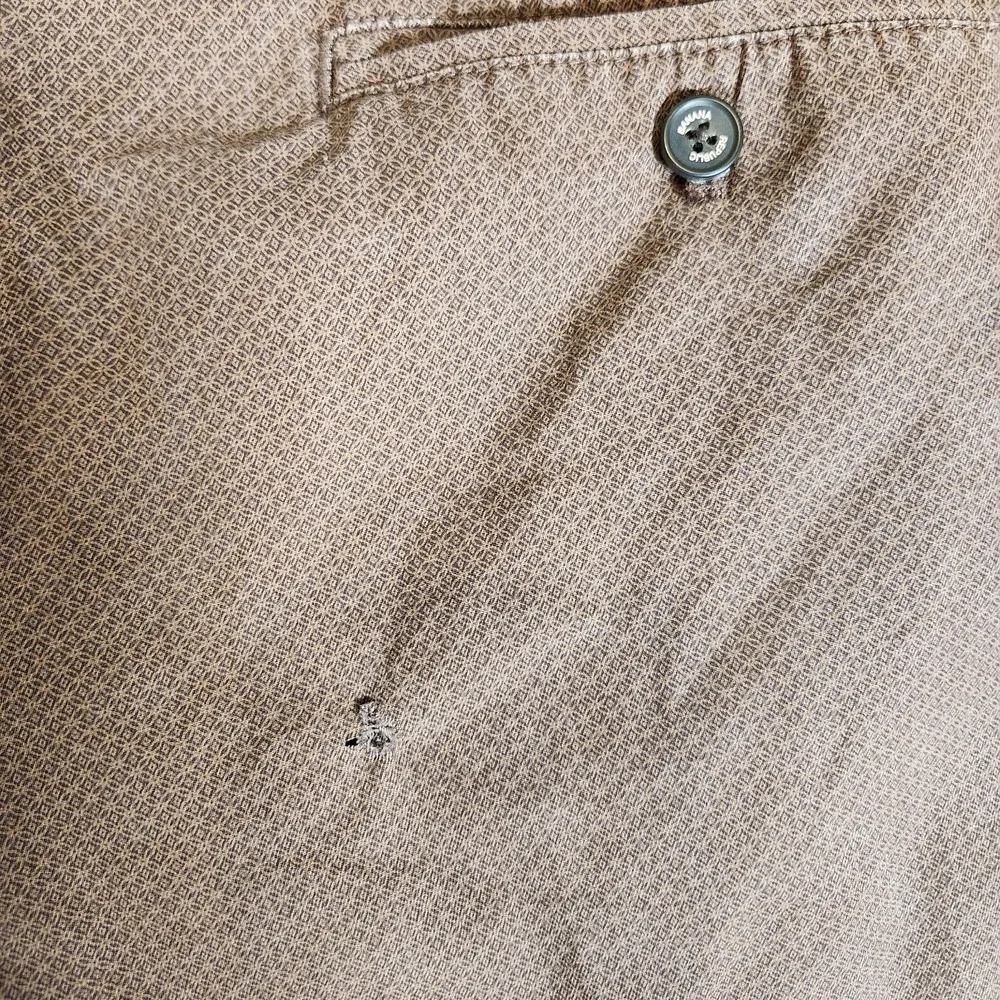 Banana Republic‎ Pants Men's 35X28 (Tag 33X30) Brown Mason Chino TINY HOLE